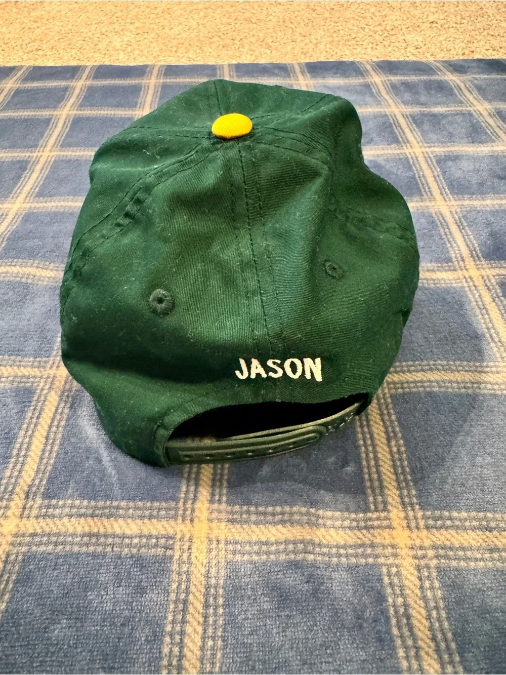 Mitchell & Ness Oakland A's Green and Yellow Kids Cap